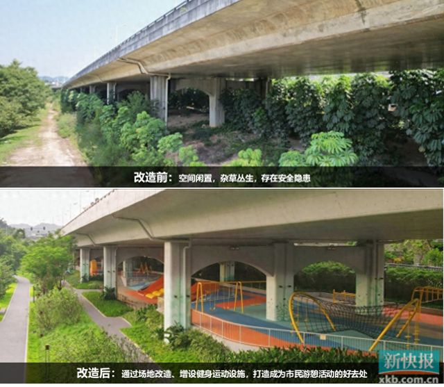 JBO竞博入口增辟公园、建立体育设备广州“活用”“巧用”桥下空间